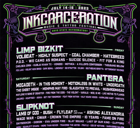 2025 Inkcarceration Festival Lineup: Music's Power Unleashed